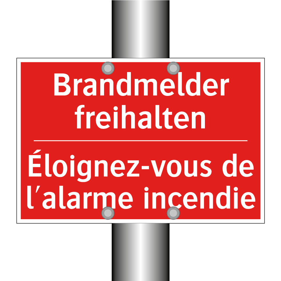 Brandmelder freihalten - Éloignez-vous de l'alarme incendie /.../
