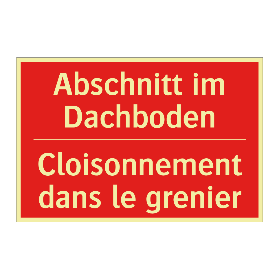 Abschnitt im Dachboden - Cloisonnement dans le grenier