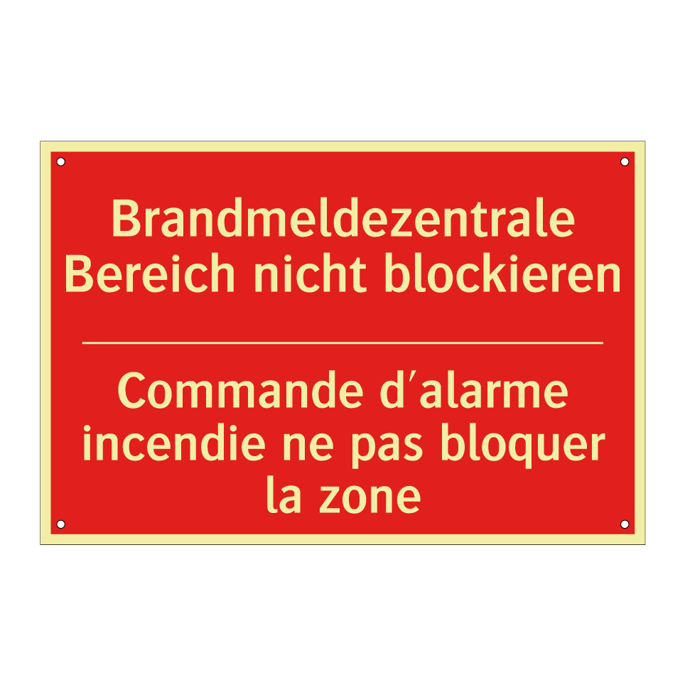 Brandmeldezentrale Bereich nicht  /.../ - Commande d'alarme incendie ne  /.../