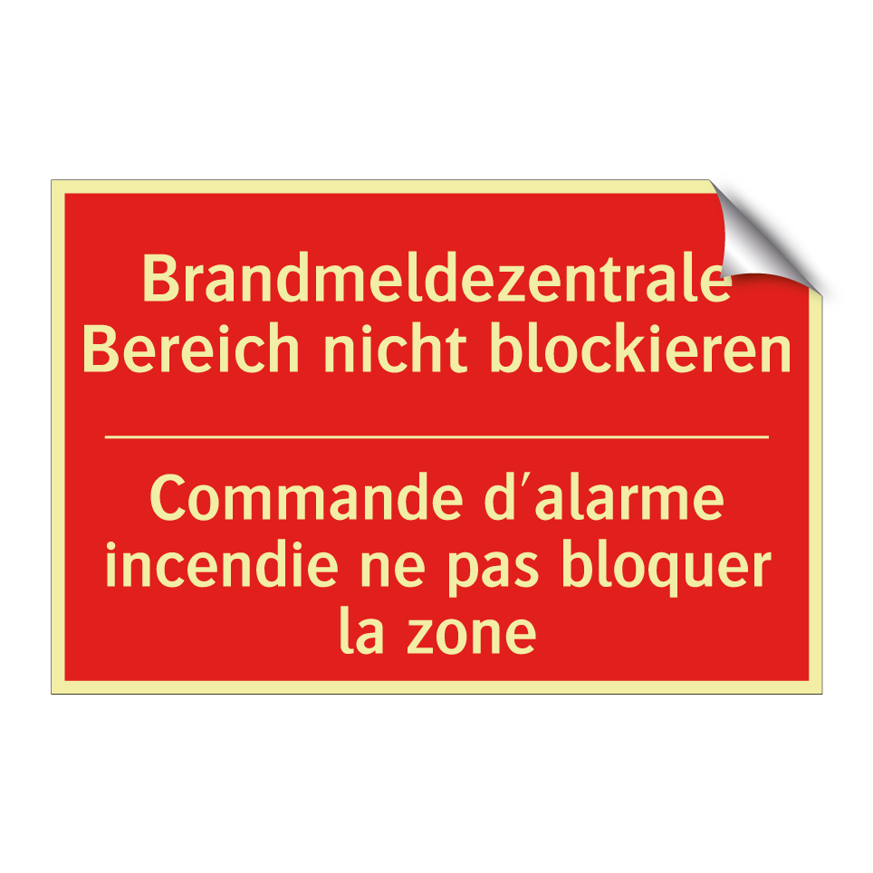 Brandmeldezentrale Bereich nicht  /.../ - Commande d'alarme incendie ne  /.../