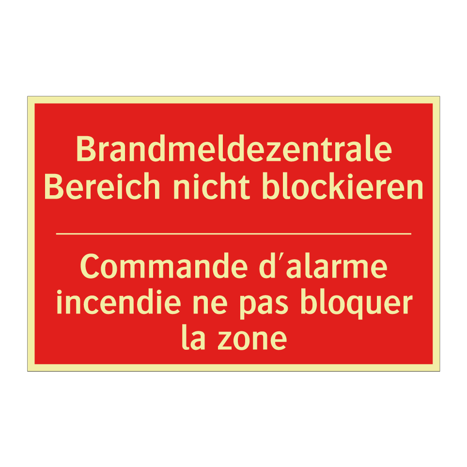 Brandmeldezentrale Bereich nicht  /.../ - Commande d'alarme incendie ne  /.../