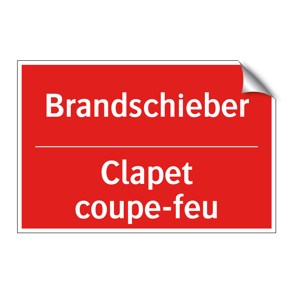 Brandschieber - Clapet coupe-feu