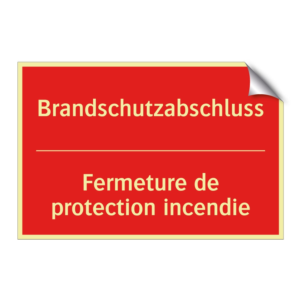Brandschutzabschluss - Fermeture de protection incendie /.../