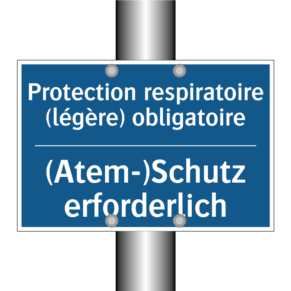 (Atem-)Schutz erforderlich - Protection respiratoire (légère)  /.../