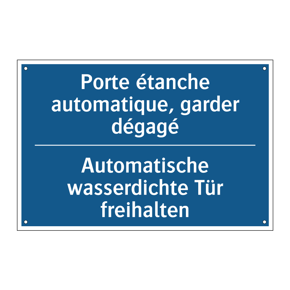 Automatische wasserdichte Tür  /.../ - Porte étanche automatique, garder  /.../
