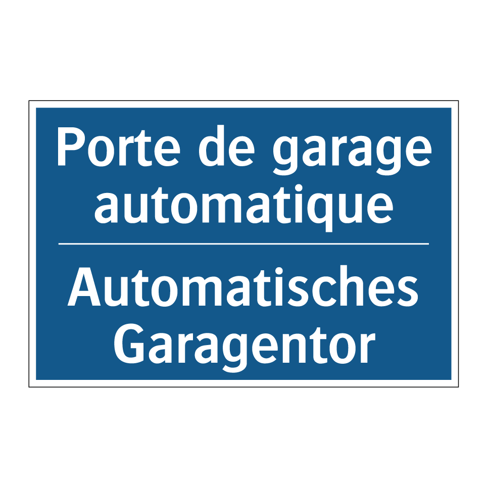 Automatisches Garagentor - Porte de garage automatique