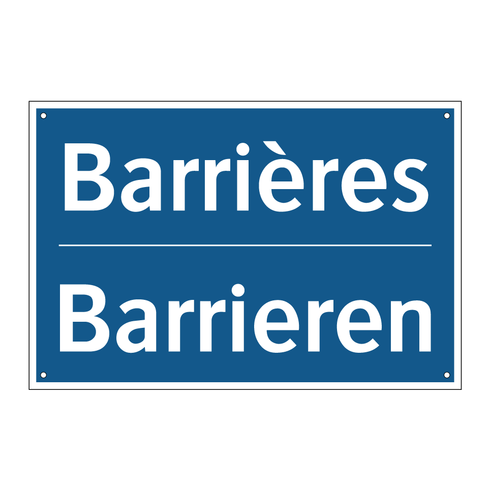 Barrieren - Barrières