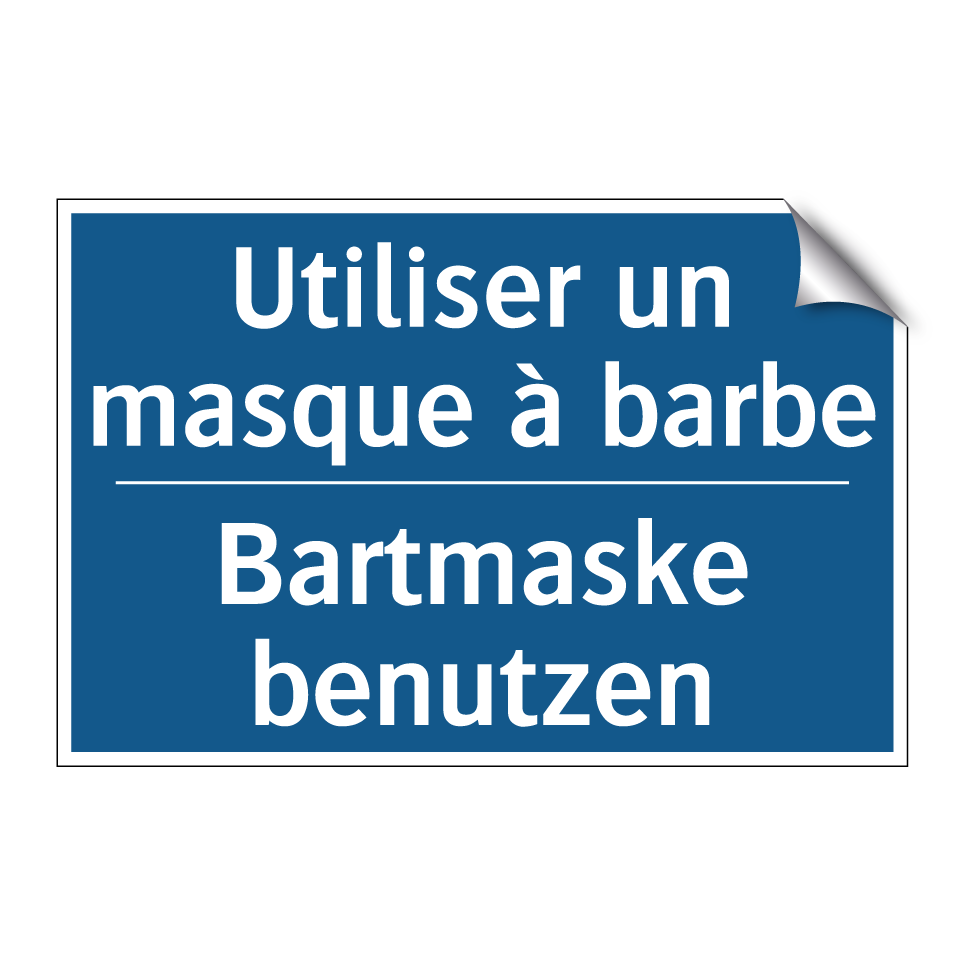 Bartmaske benutzen - Utiliser un masque à barbe