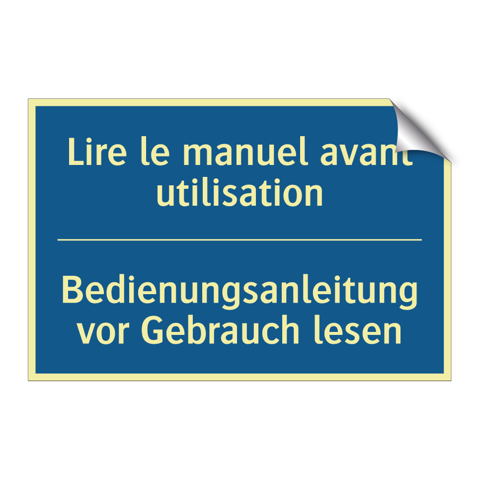 Bedienungsanleitung vor Gebrauch  /.../ - Lire le manuel avant utilisation /.../