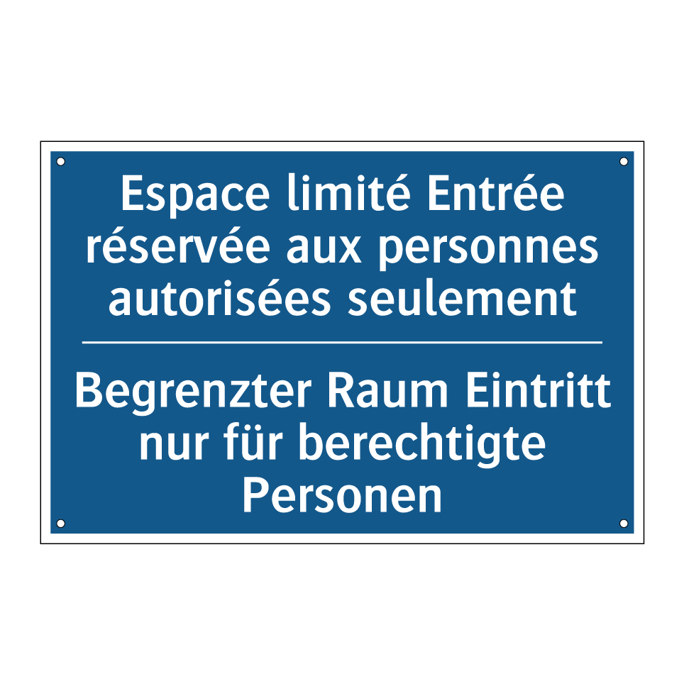 Begrenzter Raum Eintritt nur für  /.../ - Espace limité Entrée réservée  /.../