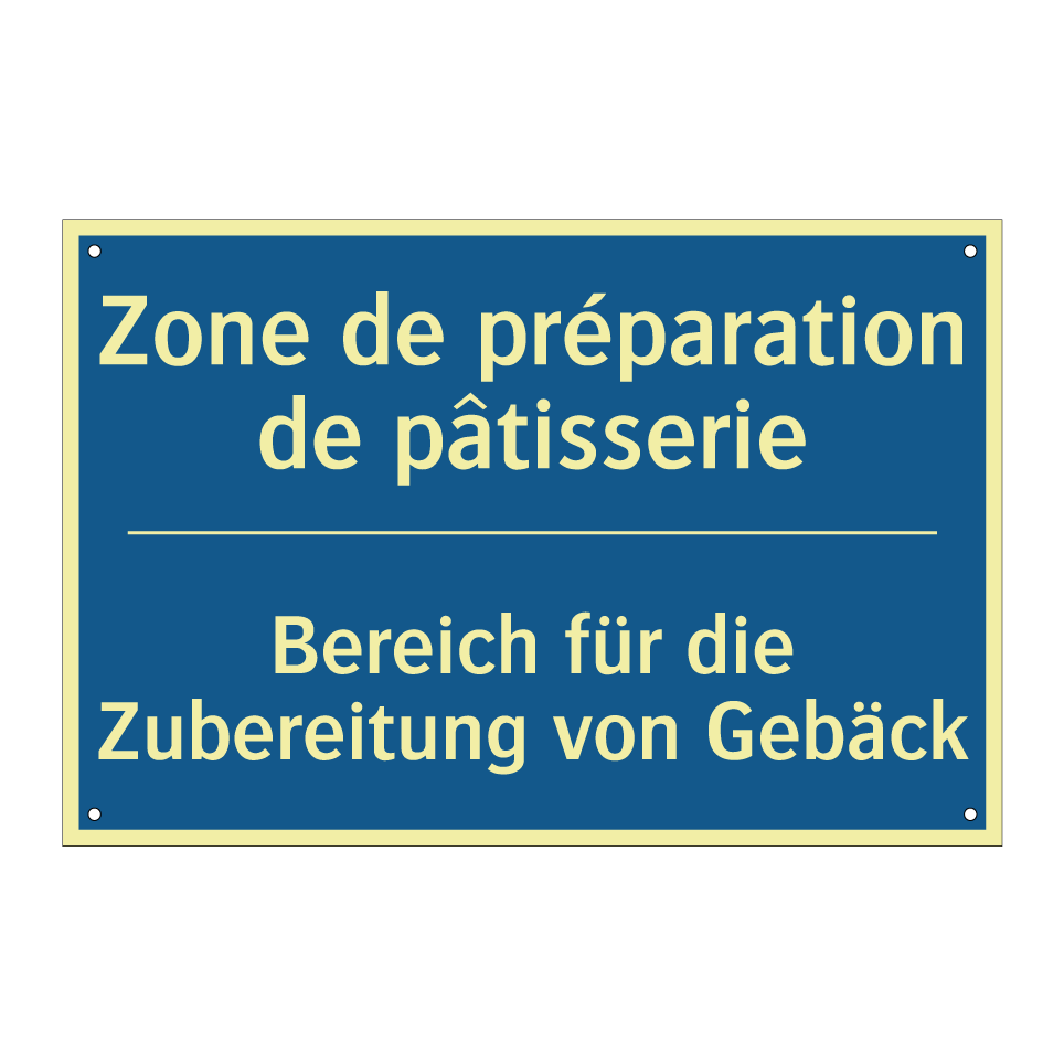 Bereich für die Zubereitung von  /.../ - Zone de préparation de pâtisserie /.../