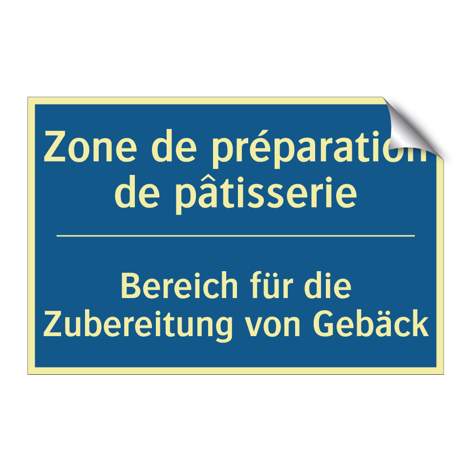 Bereich für die Zubereitung von  /.../ - Zone de préparation de pâtisserie /.../