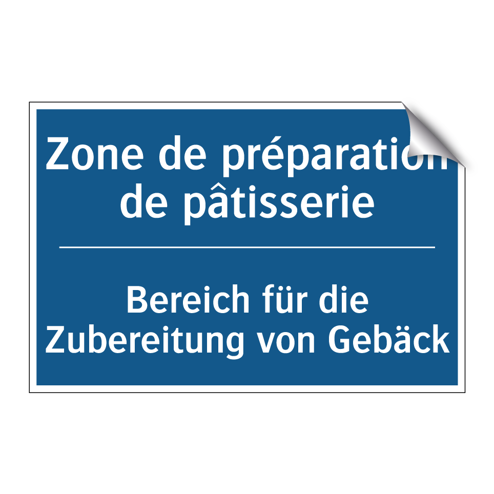 Bereich für die Zubereitung von  /.../ - Zone de préparation de pâtisserie /.../