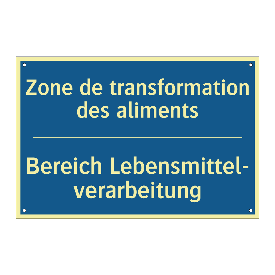 Bereich Lebensmittel- verarbeitung /.../ - Zone de transformation des aliments /.../