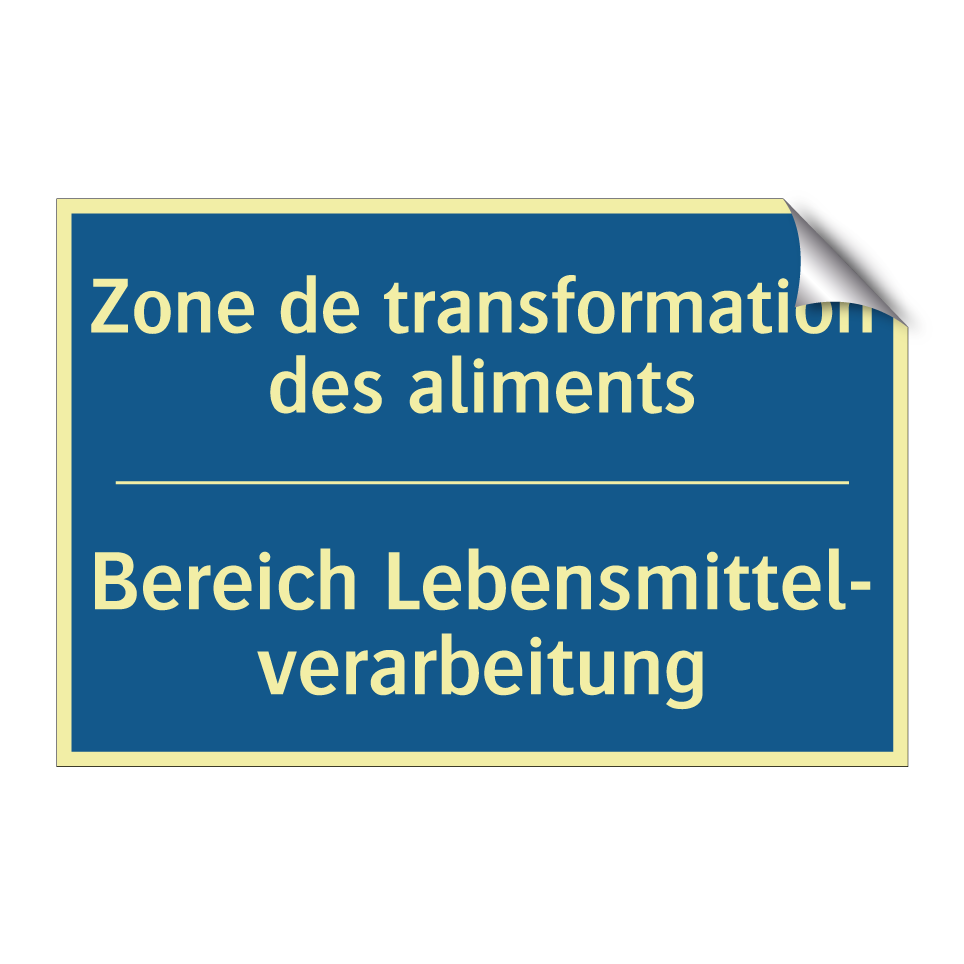 Bereich Lebensmittel- verarbeitung /.../ - Zone de transformation des aliments /.../