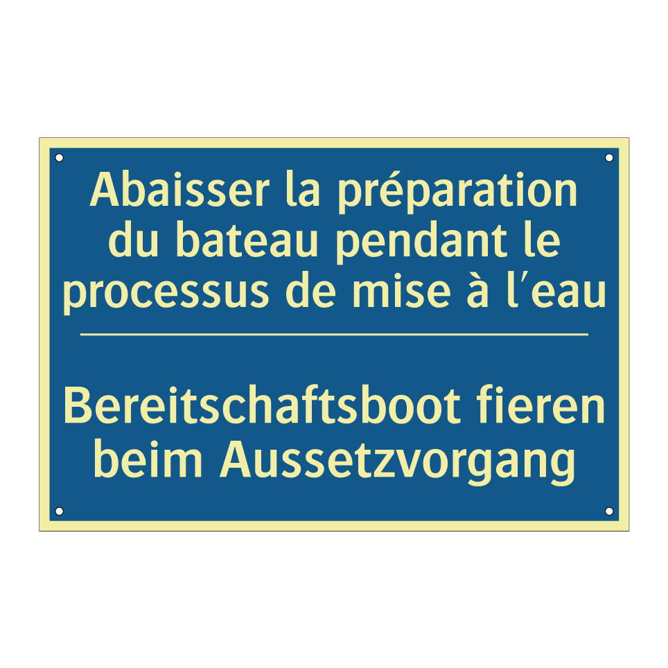 Bereitschaftsboot fieren beim  /.../ - Abaisser la préparation du bateau  /.../