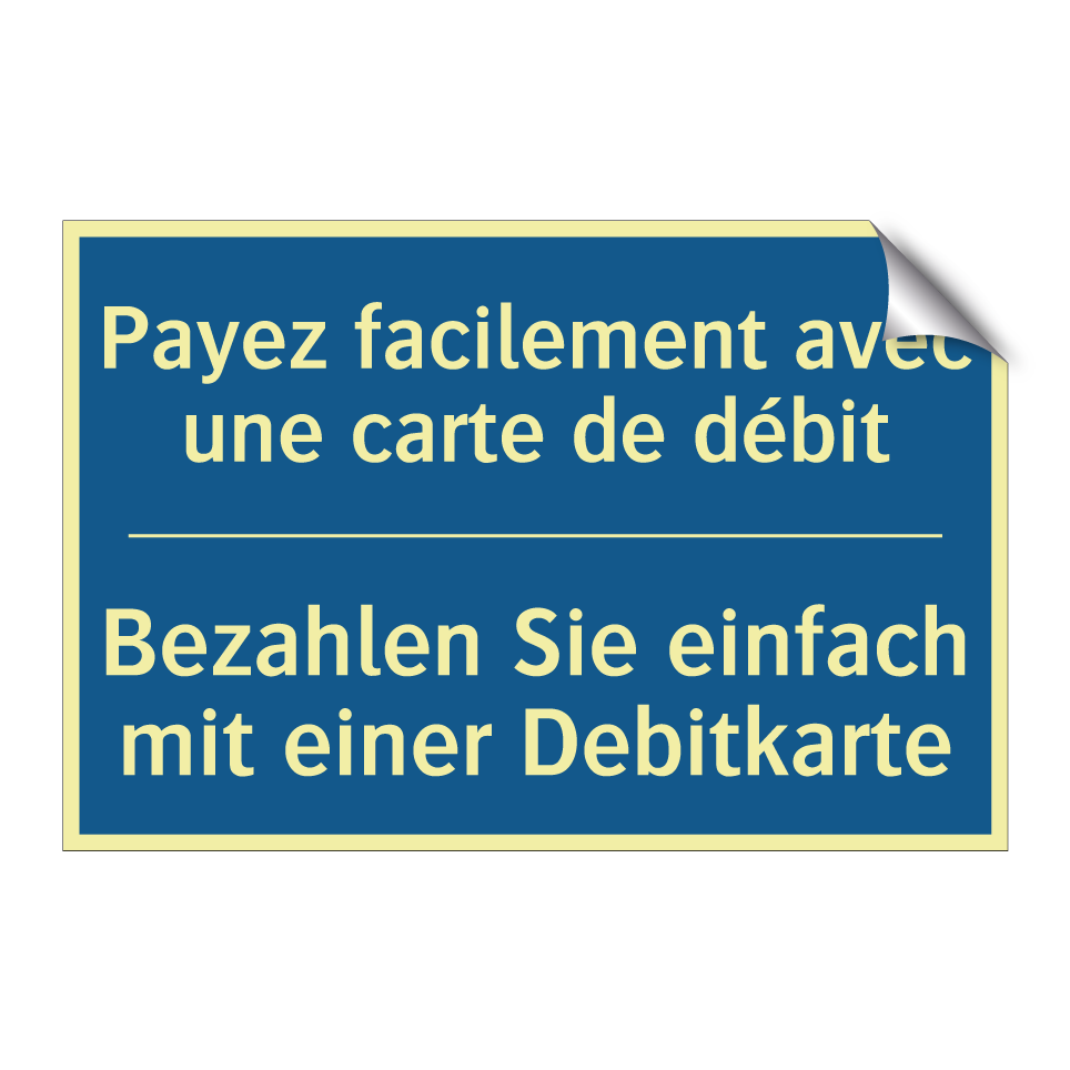 Bezahlen Sie einfach mit einer  /.../ - Payez facilement avec une carte  /.../