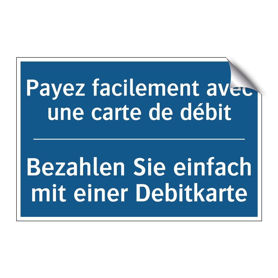 Bezahlen Sie einfach mit einer  /.../ - Payez facilement avec une carte  /.../