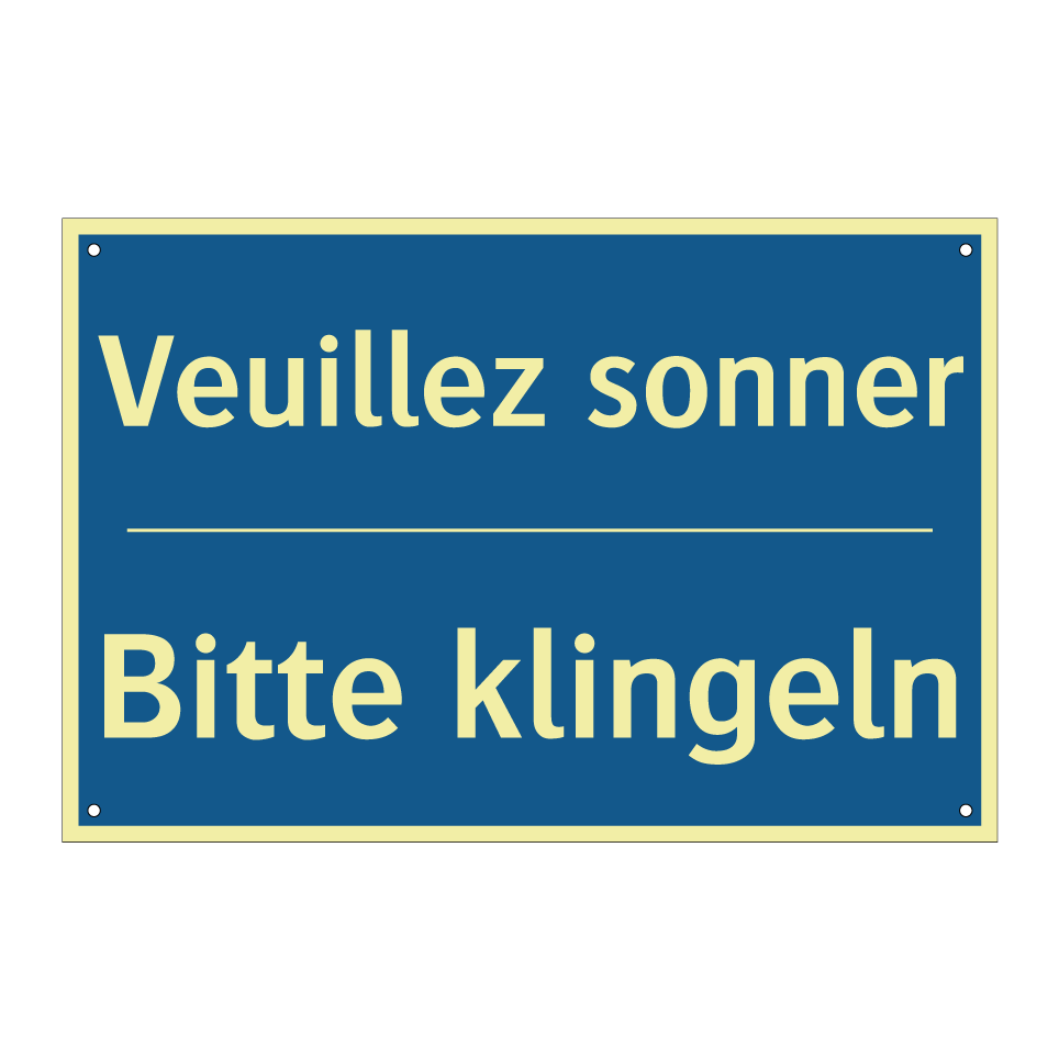 Bitte klingeln - Veuillez sonner