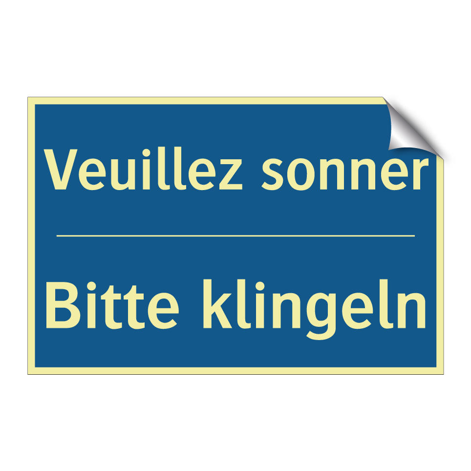 Bitte klingeln - Veuillez sonner