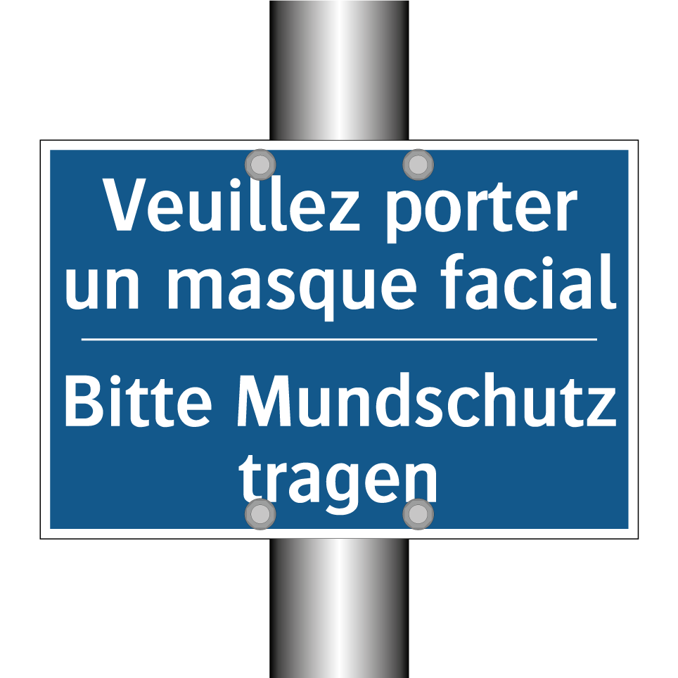 Bitte Mundschutz tragen - Veuillez porter un masque facial /.../