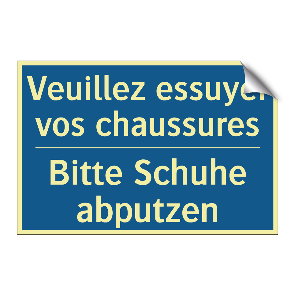 Bitte Schuhe abputzen - Veuillez essuyer vos chaussures /.../