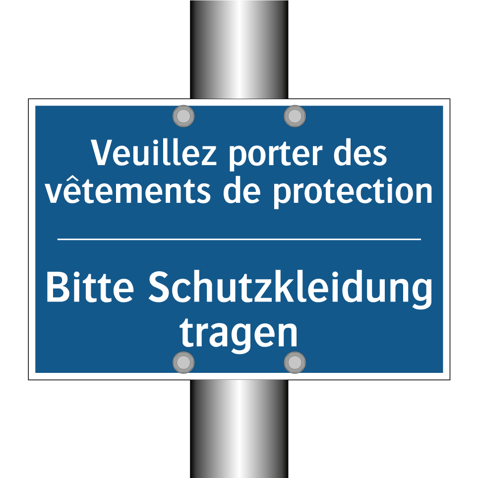 Bitte Schutzkleidung tragen - Veuillez porter des vêtements  /.../