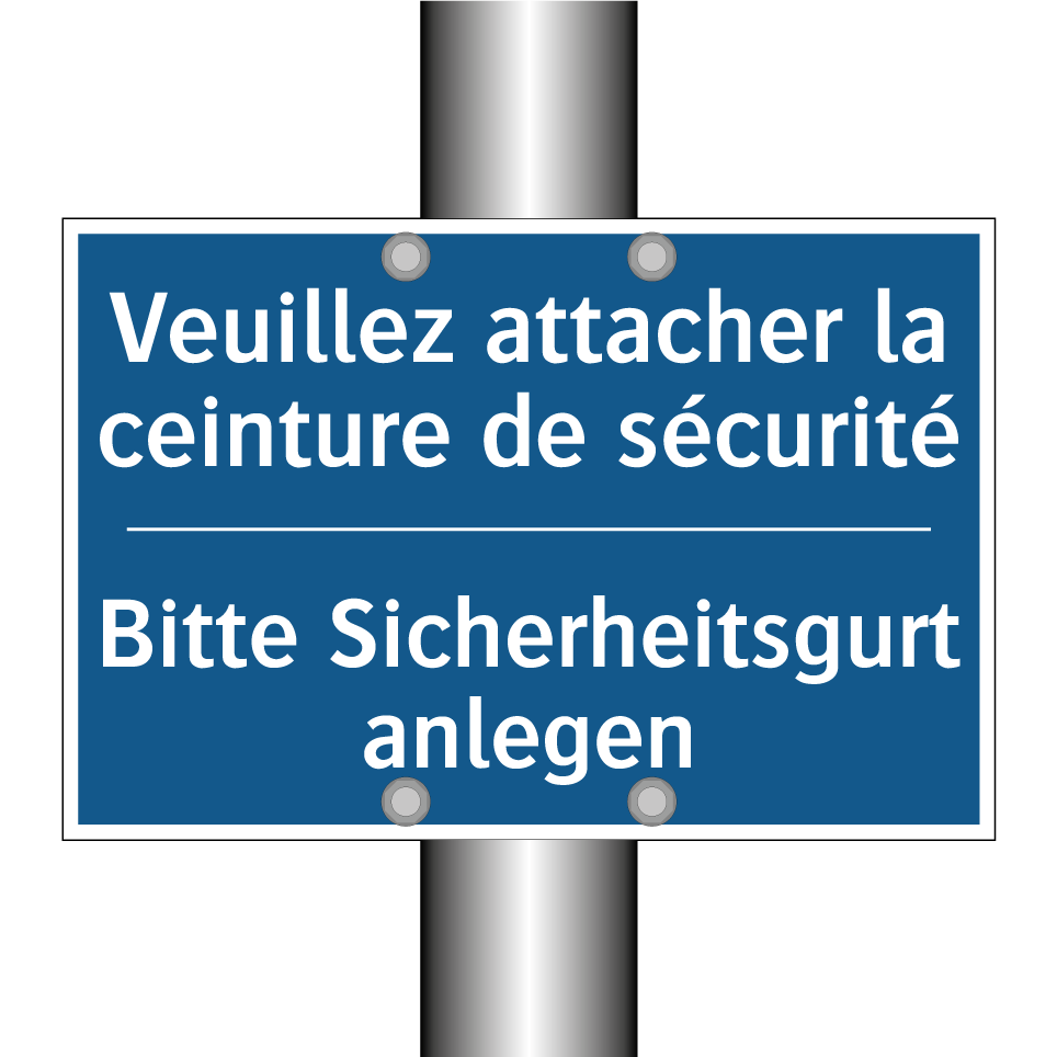 Bitte Sicherheitsgurt anlegen - Veuillez attacher la ceinture  /.../
