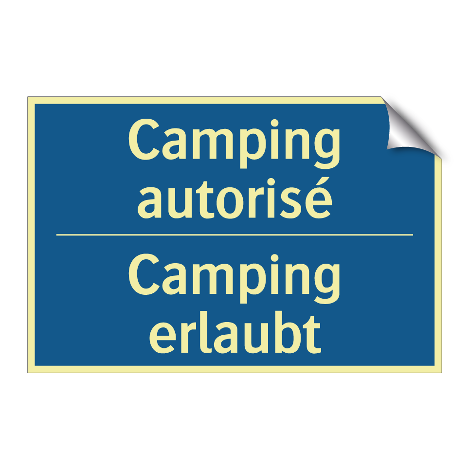Camping erlaubt - Camping autorisé