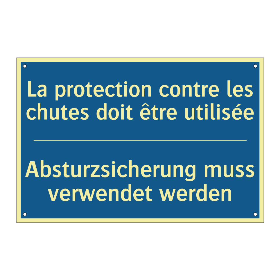 Absturzsicherung muss verwendet  /.../ - La protection contre les chutes  /.../