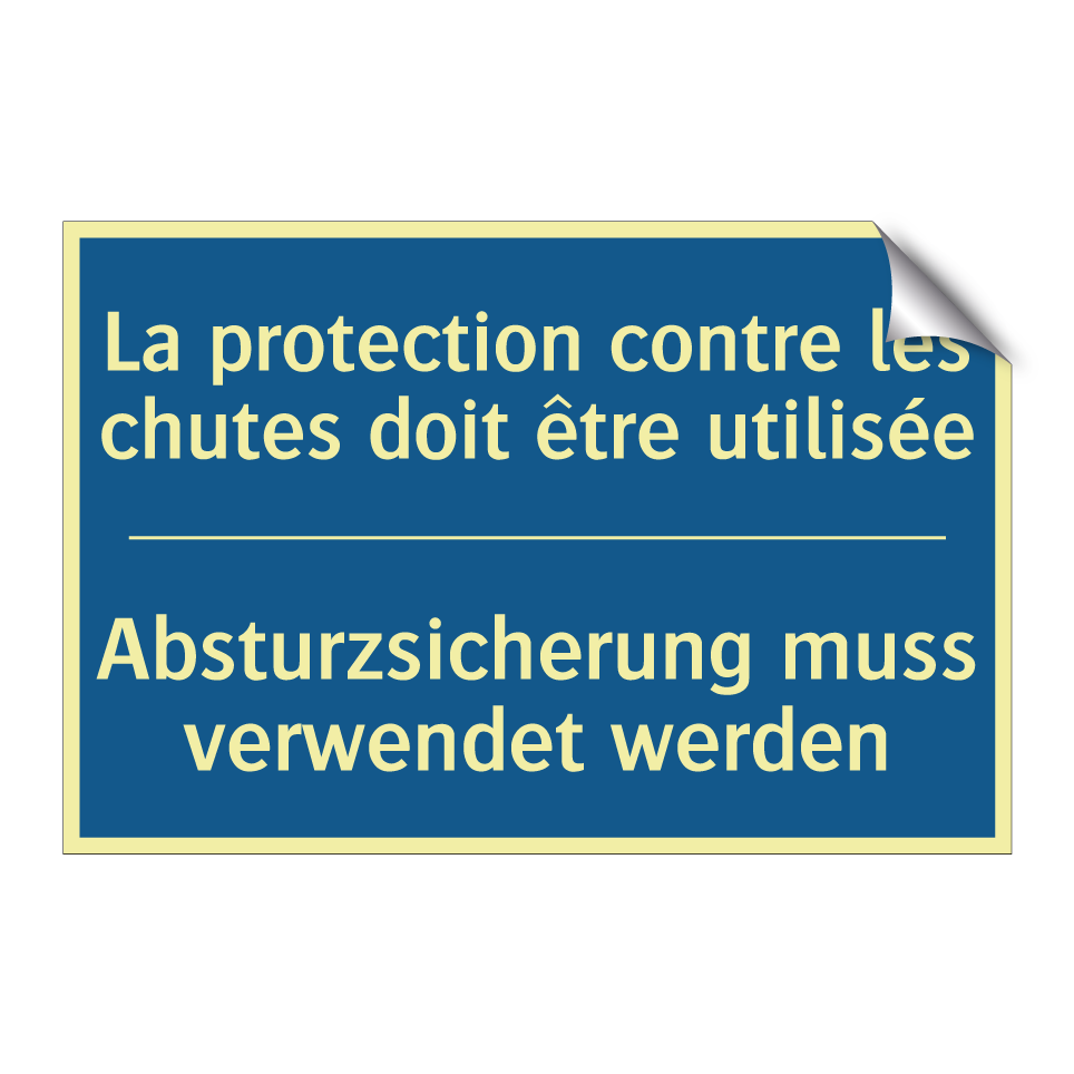 Absturzsicherung muss verwendet  /.../ - La protection contre les chutes  /.../