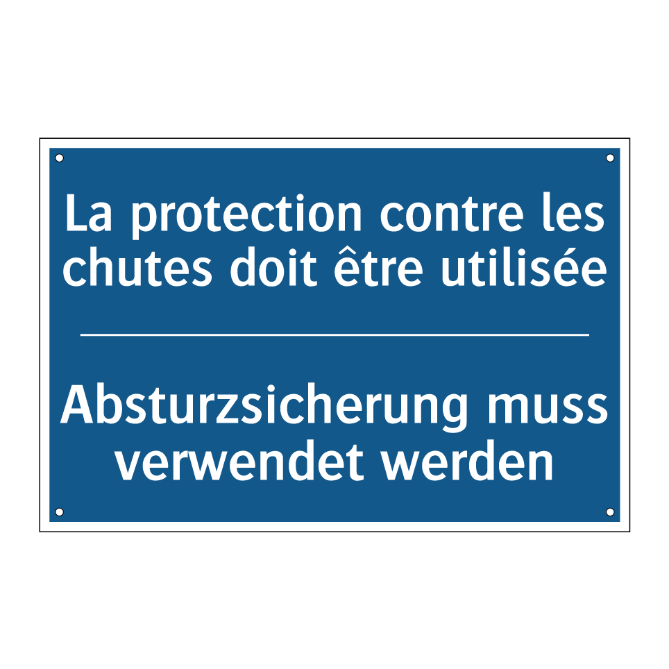 Absturzsicherung muss verwendet  /.../ - La protection contre les chutes  /.../