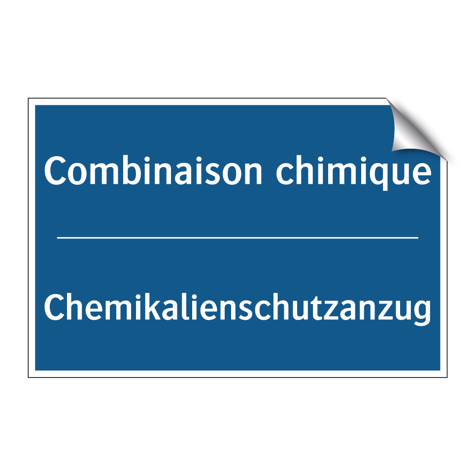 Chemikalienschutzanzug - Combinaison chimique