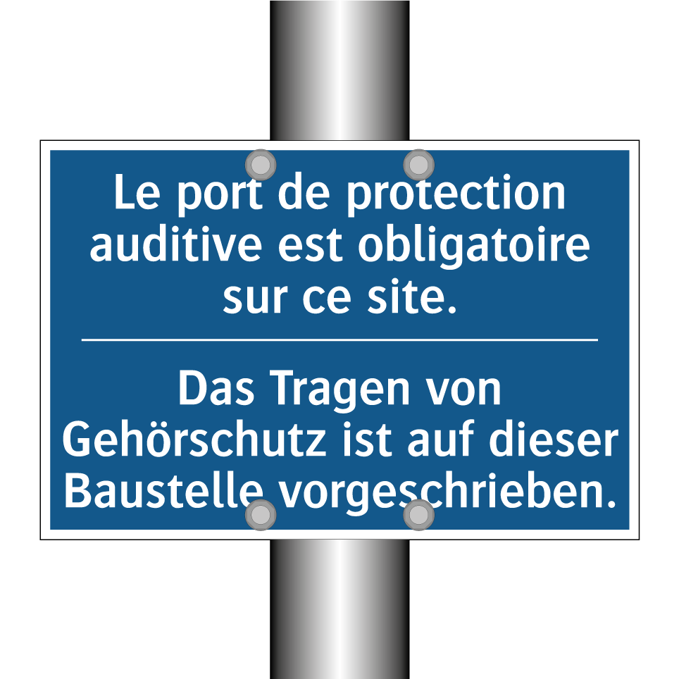 Das Tragen von Gehörschutz ist  /.../ - Le port de protection auditive  /.../