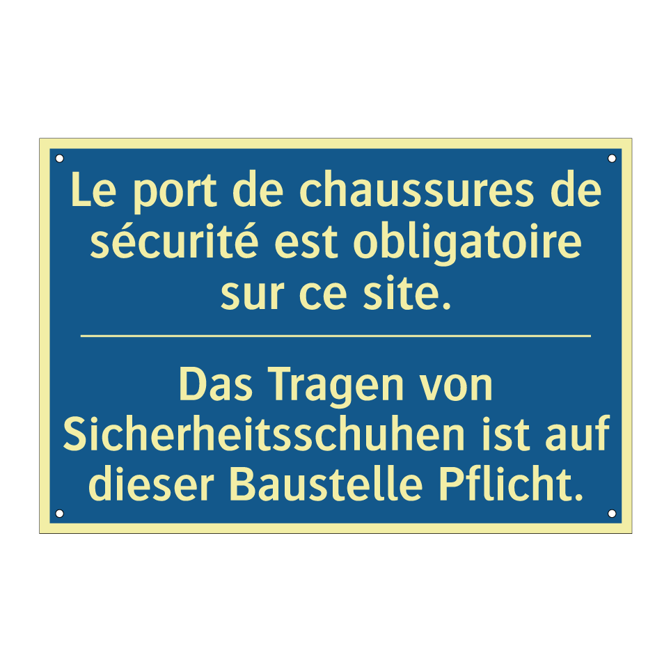 Das Tragen von Sicherheitsschuhen  /.../ - Le port de chaussures de sécurité  /.../