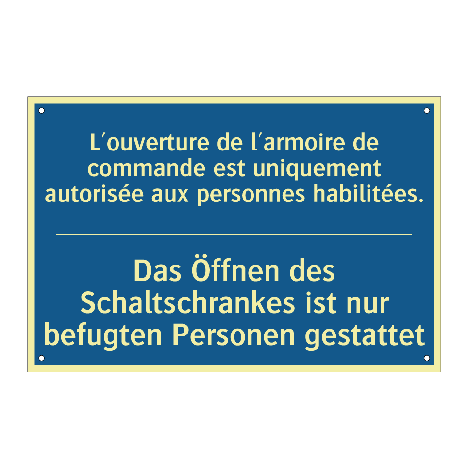 Das Öffnen des Schaltschrankes  /.../ - L'ouverture de l'armoire de commande  /.../