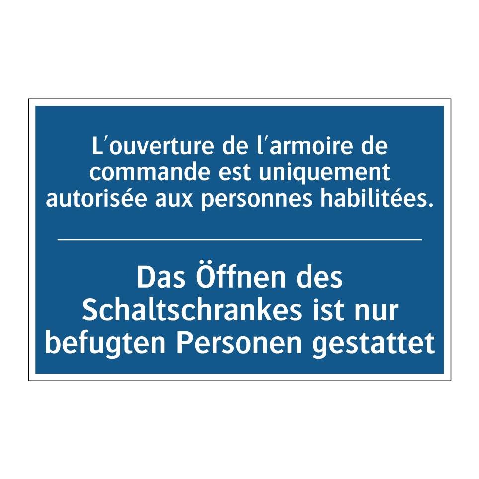 Das Öffnen des Schaltschrankes  /.../ - L'ouverture de l'armoire de commande  /.../