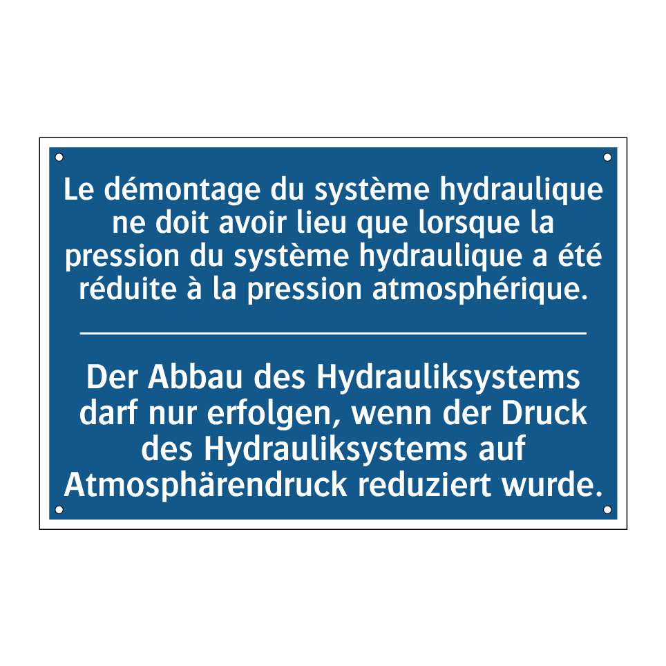 Der Abbau des Hydrauliksystems  /.../ - Le démontage du système hydraulique  /.../