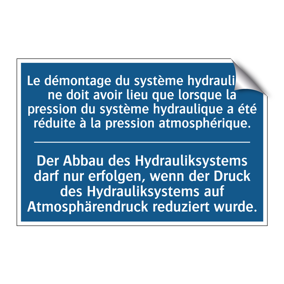 Der Abbau des Hydrauliksystems  /.../ - Le démontage du système hydraulique  /.../