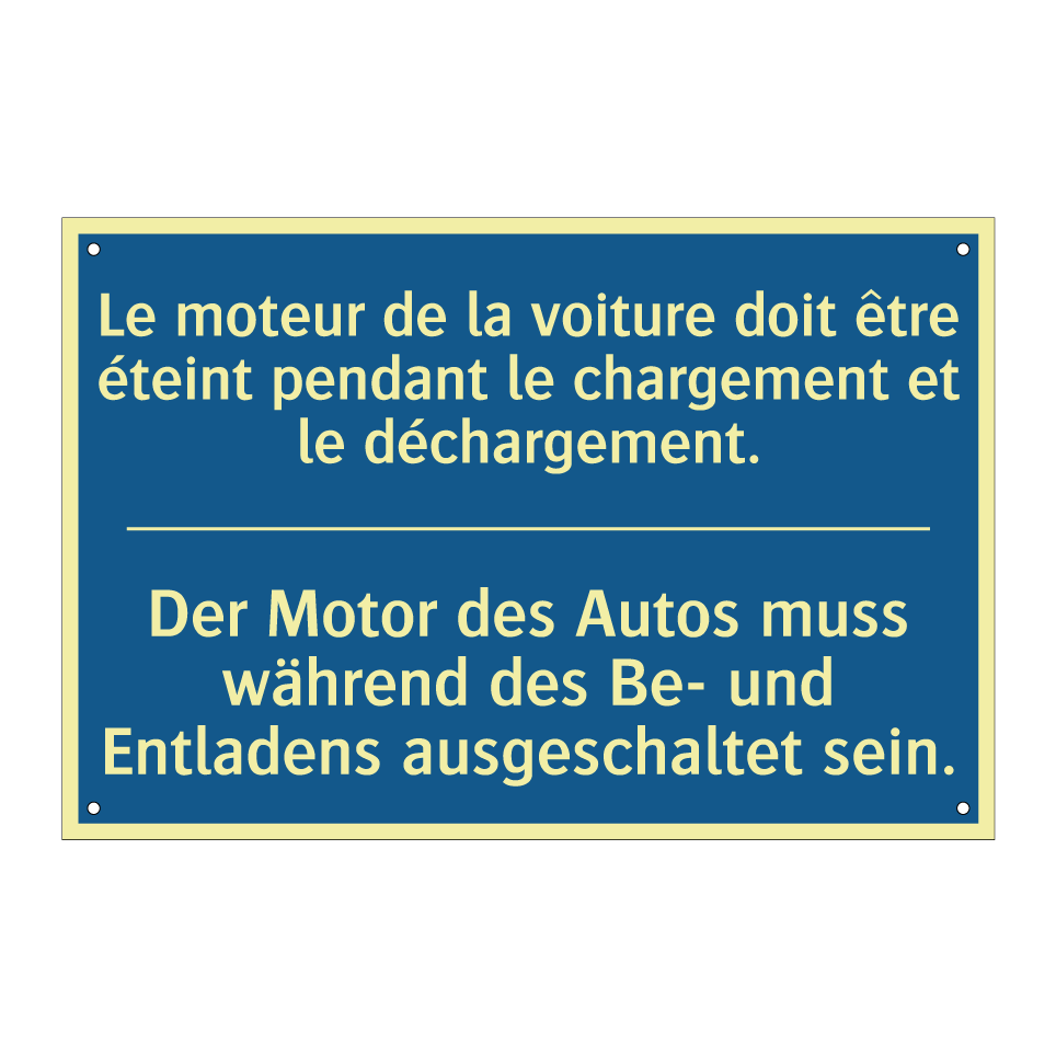 Der Motor des Autos muss während  /.../ - Le moteur de la voiture doit être  /.../