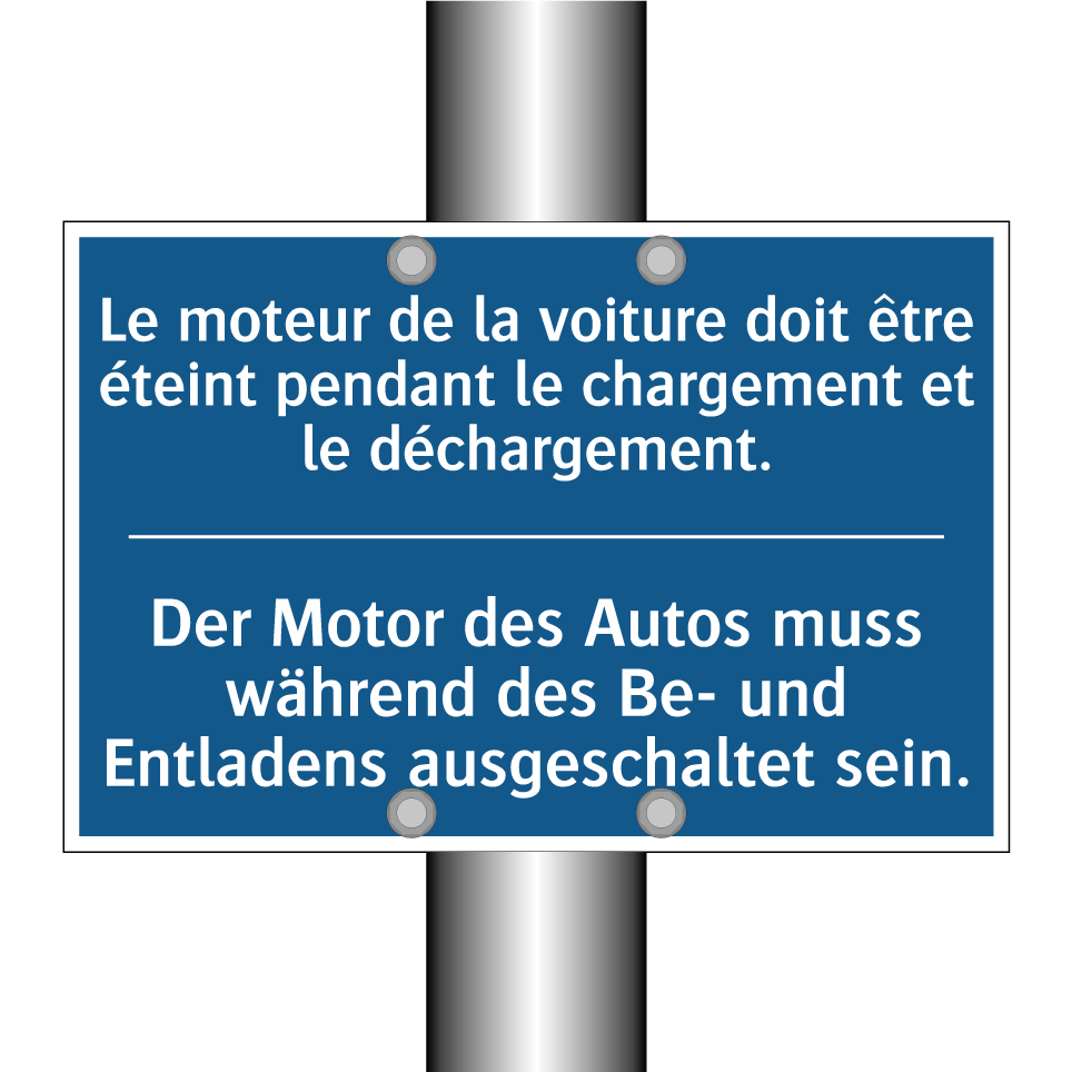 Der Motor des Autos muss während  /.../ - Le moteur de la voiture doit être  /.../