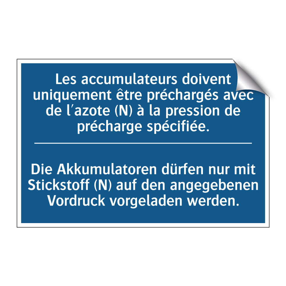 Die Akkumulatoren dürfen nur mit  /.../ - Les accumulateurs doivent uniquement  /.../