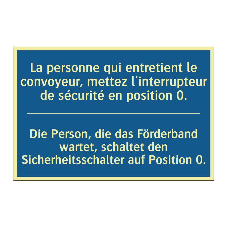 Die Person, die das Förderband  /.../ - La personne qui entretient le  /.../