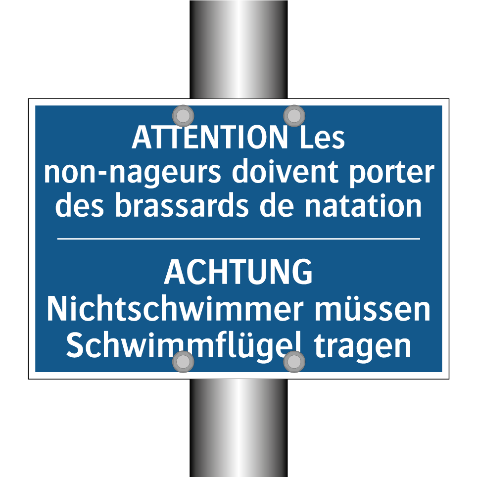 ACHTUNG Nichtschwimmer müssen  /.../ - ATTENTION Les non-nageurs doivent  /.../