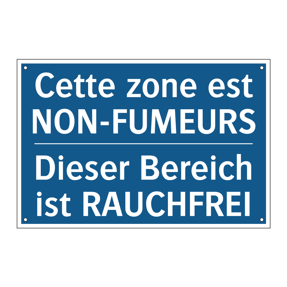 Dieser Bereich ist RAUCHFREI - Cette zone est NON-FUMEURS