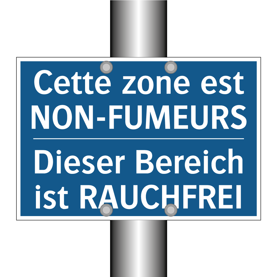 Dieser Bereich ist RAUCHFREI - Cette zone est NON-FUMEURS