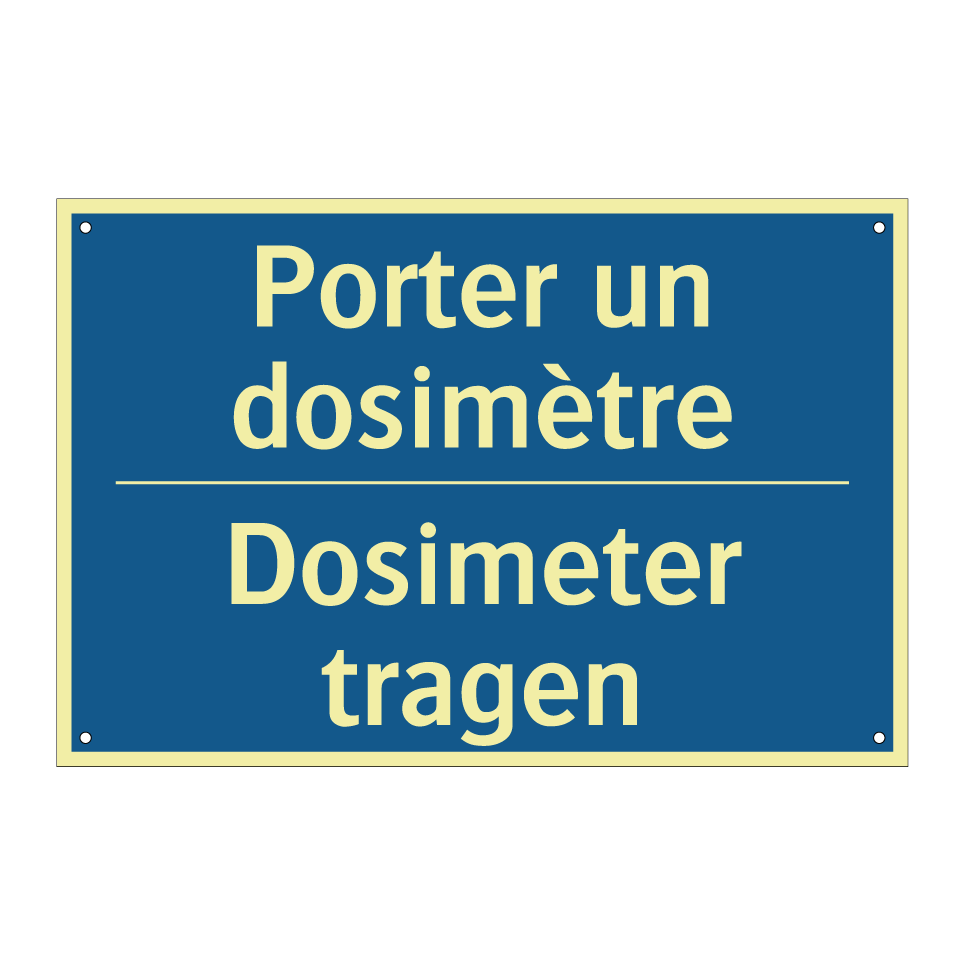 Dosimeter tragen - Porter un dosimètre