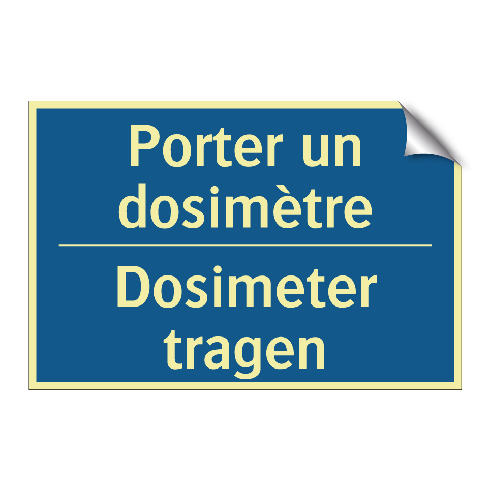 Dosimeter tragen - Porter un dosimètre