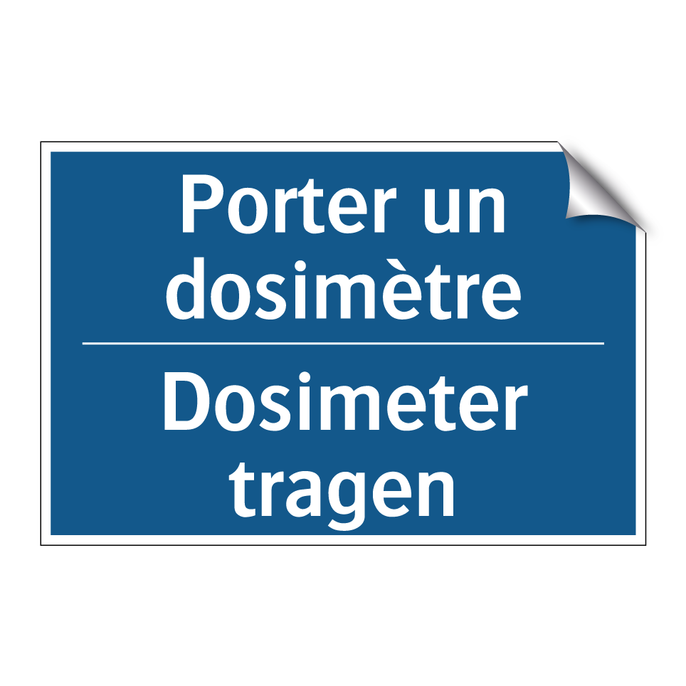 Dosimeter tragen - Porter un dosimètre
