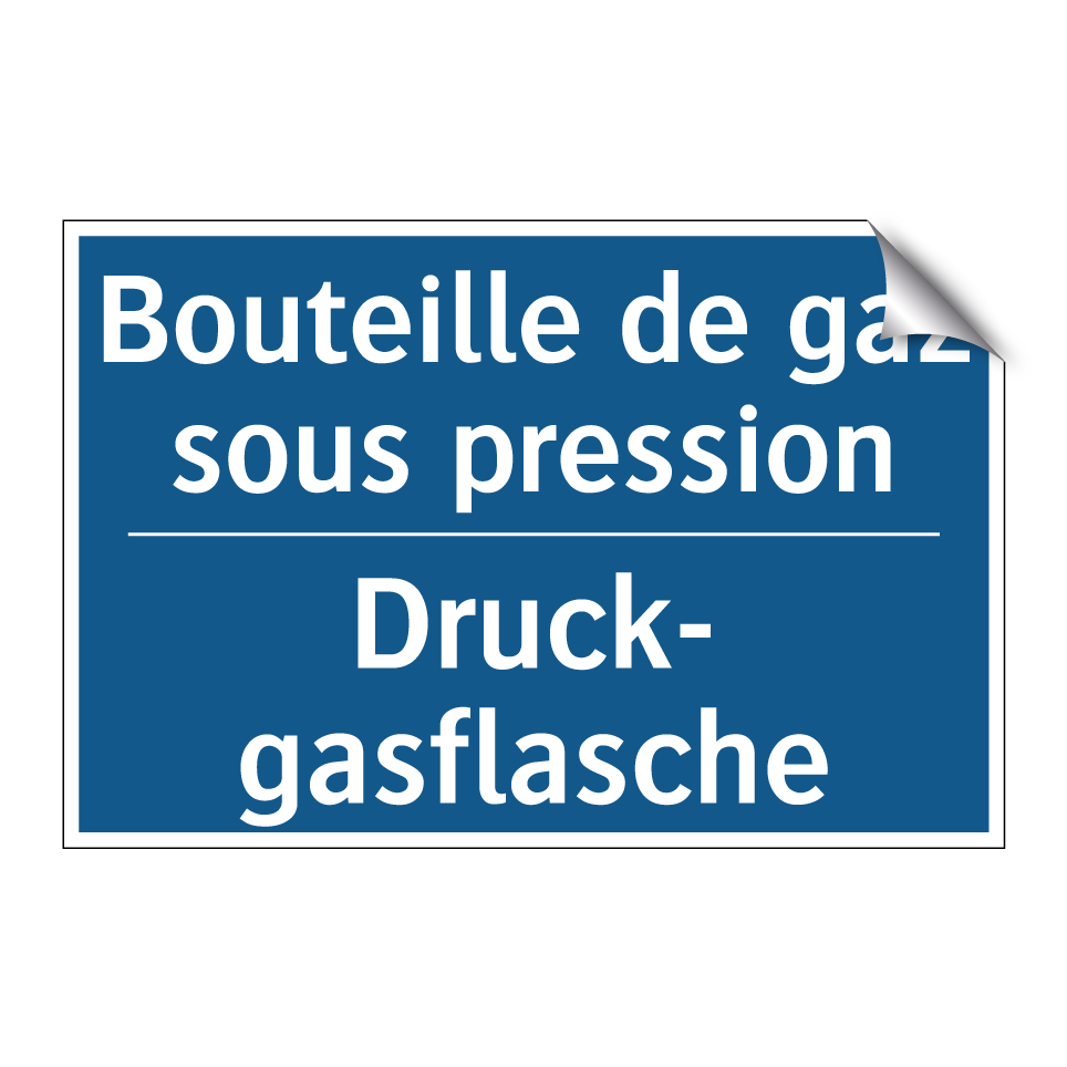 Druck- gasflasche - Bouteille de gaz sous pression